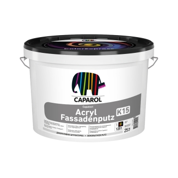 Штукатурка фасадна акрилова Caparol "Capatect Acryl Fassadenputz K15 TR", База прозора 25 кг.
