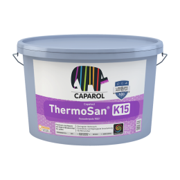 Штукатурка фасадна гібридна Caparol "ThermoSan Fassadenputz NQG K15", База біла, 20 кг.